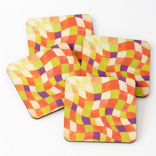Item preview, Wasabi Persimmon Checkwave designed and sold by GraphycoPublish.