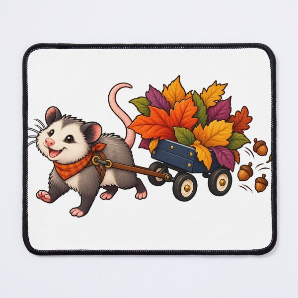 Item preview, Opossum Leaf Wagon designed and sold by GraphycoPublish.