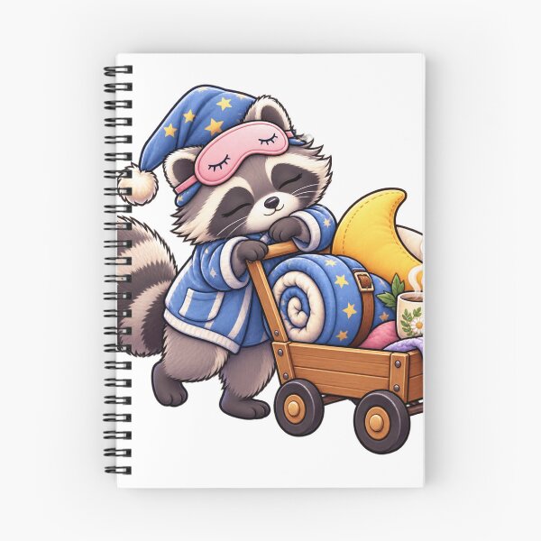 Item preview, Raccoon Nap Supply Cart designed and sold by GraphycoPublish.