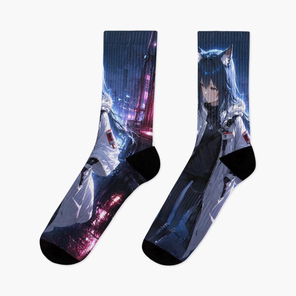 Item preview, Texas Arknights Neon Rain Cyber City Night designed and sold by SolenneAzur.