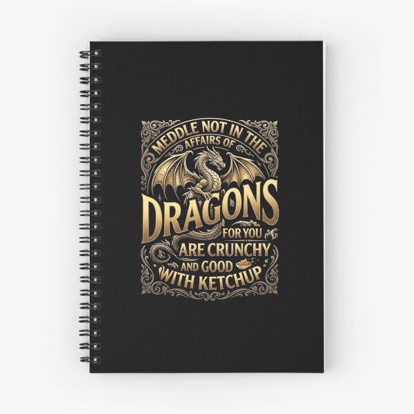 Item preview, Meddle Not in the Affairs of Dragons Funny Ketchup Quote designed and sold by Ostericaimusa.