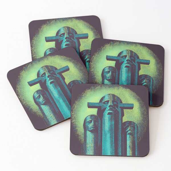 Item preview, Neon Monolith Faces  designed and sold by ClubVacay.