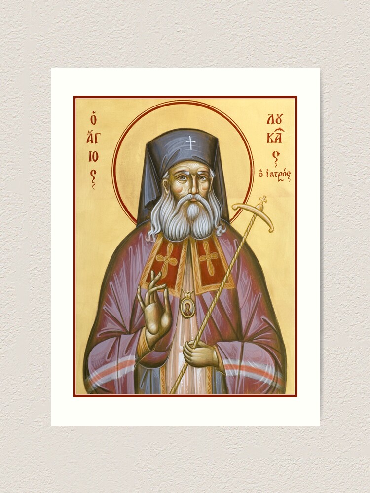 Alternate view of St Luke the Surgeon of Simferopol Art Print