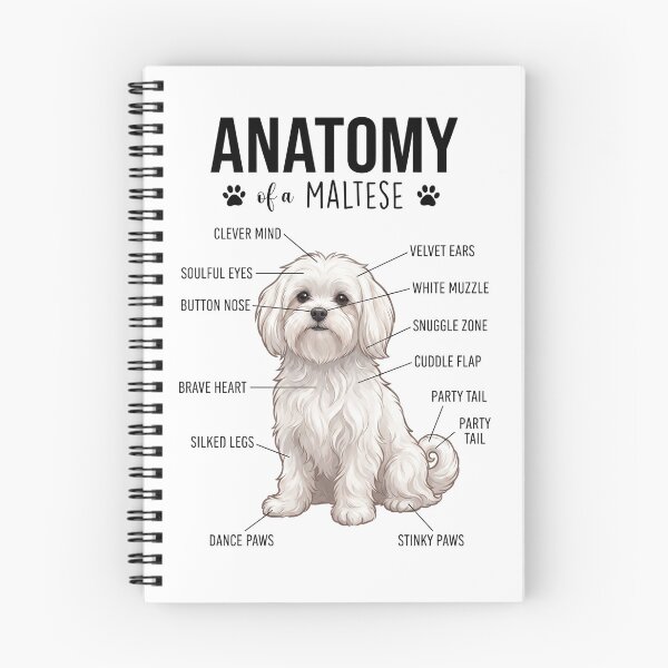 Item preview, Anatomía maltesa para amantes de los perros designed and sold by dian-rody-crest.