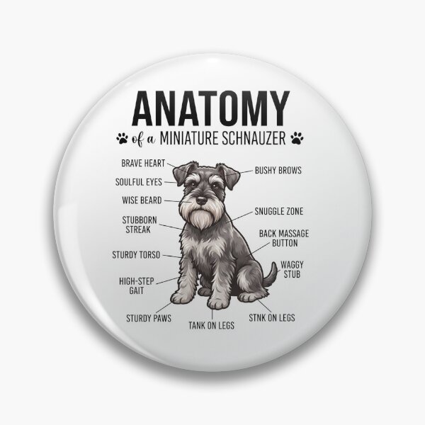 Item preview, Miniature Schnauzer Anatomy Dog Lover designed and sold by dian-rody-crest.