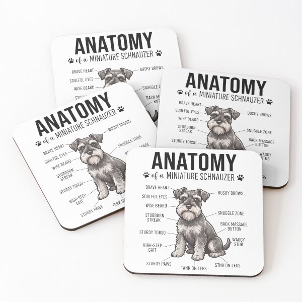 Item preview, Miniature Schnauzer Anatomy Dog Lover designed and sold by dian-rody-crest.