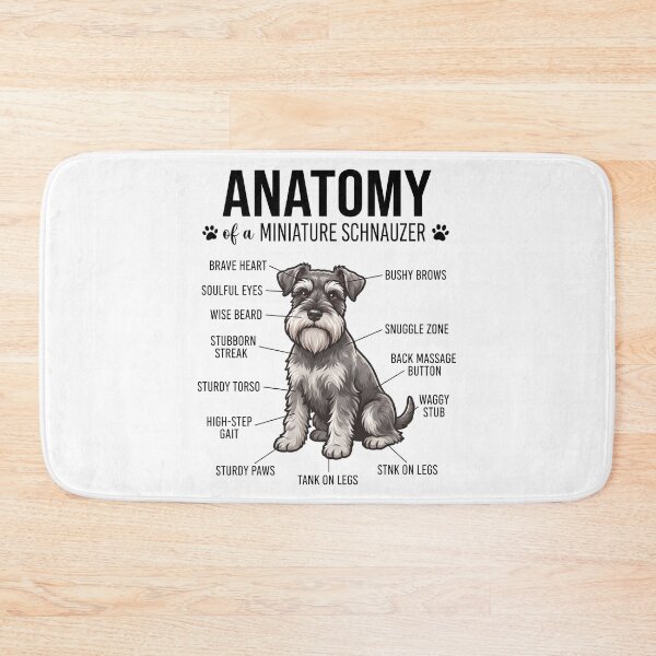 Item preview, Miniature Schnauzer Anatomy Dog Lover designed and sold by dian-rody-crest.