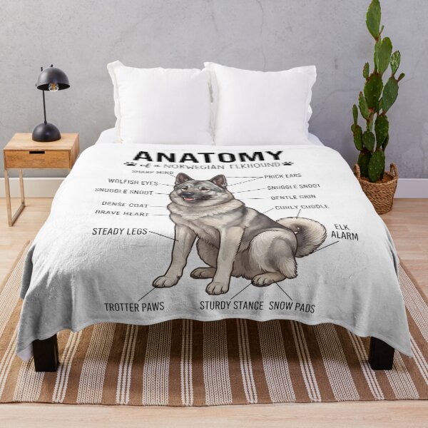 Item preview, Norwegian Elkhound Anatomy Dog Lover designed and sold by dian-rody-crest.