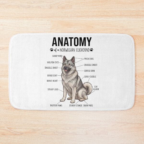 Item preview, Norwegian Elkhound Anatomy Dog Lover designed and sold by dian-rody-crest.