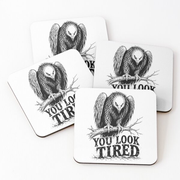 Item preview, You Look Tired Vulture Bird Funny Sarcastic Animal Gothic Dark Humor designed and sold by gunaone-design.