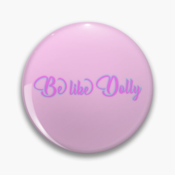 Item preview, Be Like Dolly — Pink & Blue Retro Typography designed and sold by aadventures.