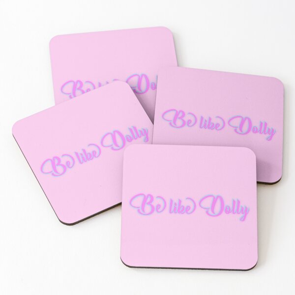 Item preview, Be Like Dolly — Pink & Blue Retro Typography designed and sold by aadventures.