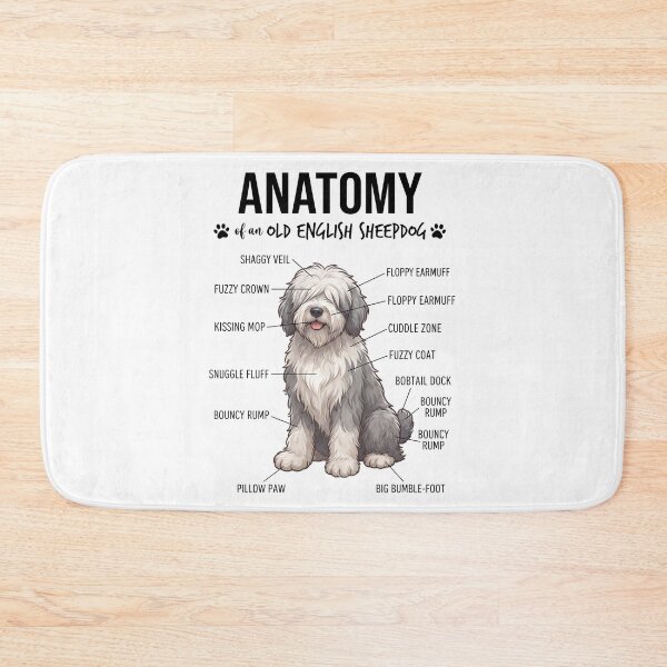 Item preview, Old English Sheepdog Anatomy Dog Lover designed and sold by dian-rody-crest.