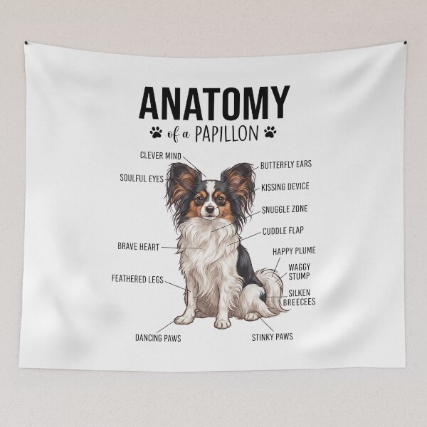 Item preview, Papillon Anatomy Dog Lover designed and sold by dian-rody-crest.