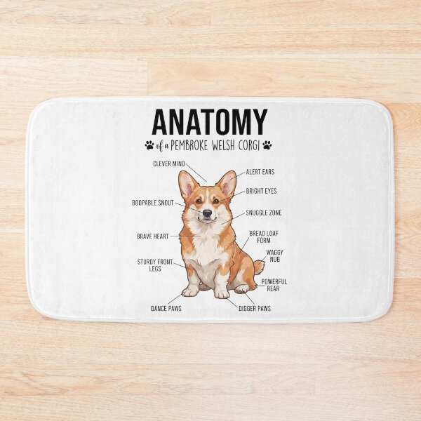 Item preview, Pembroke Welsh Corgi Anatomy Dog Lover designed and sold by dian-rody-crest.