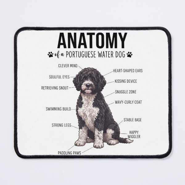 Item preview, Portuguese Water Dog Anatomy Dog Lover designed and sold by dian-rody-crest.