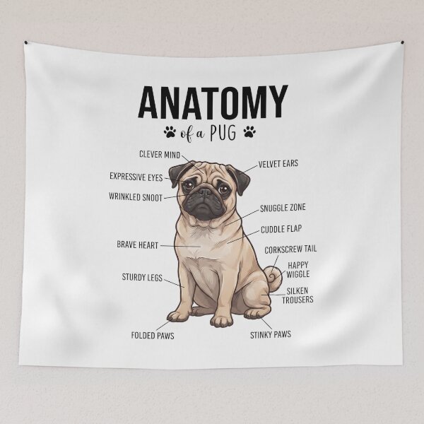 Item preview, Pug Anatomy Dog Lover designed and sold by dian-rody-crest.
