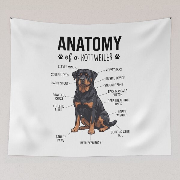 Item preview, Rottweiler Anatomy Dog Lover designed and sold by dian-rody-crest.