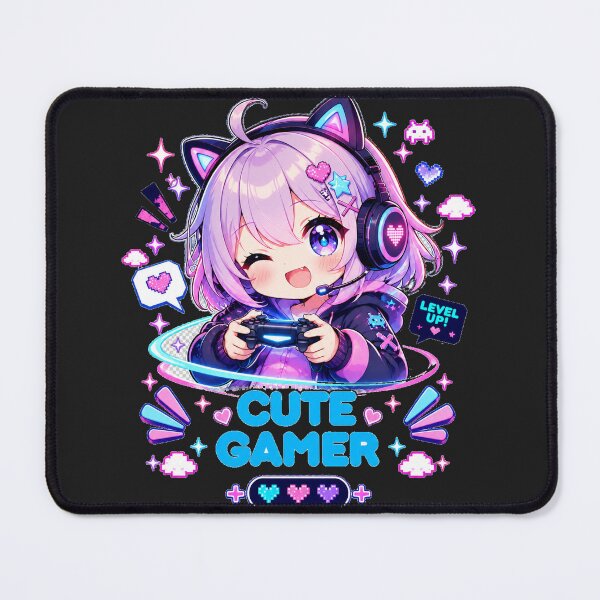 Item preview, Cute Gamer Girl – Kawaii Chibi Gaming Anime designed and sold by Revyra Design .
