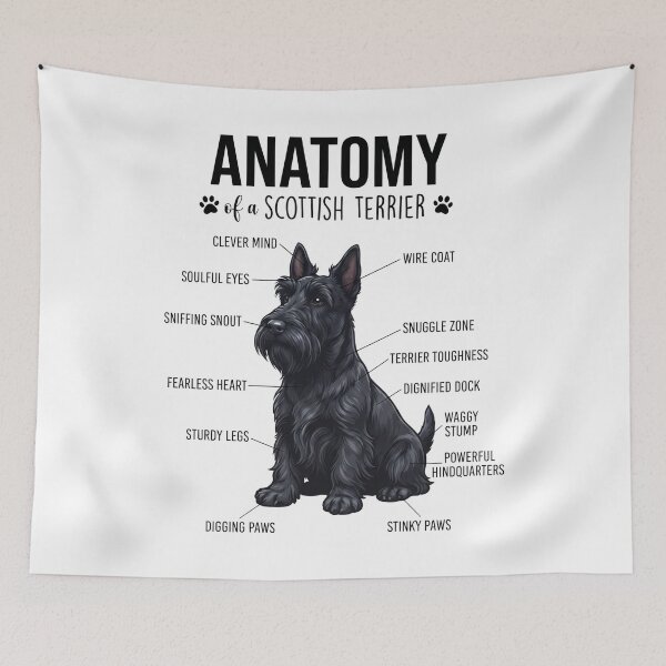 Item preview, Scottish Terrier Anatomy Dog Lover designed and sold by dian-rody-crest.