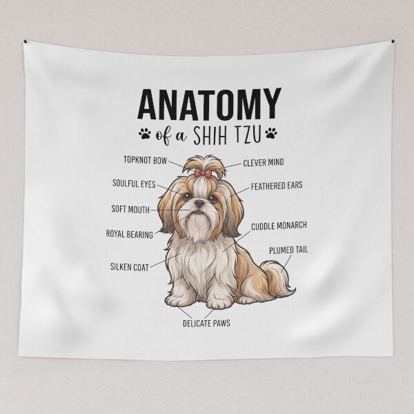 Item preview, Shih Tzu Anatomy Dog Lover designed and sold by dian-rody-crest.