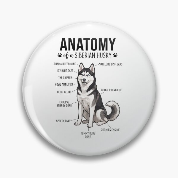 Item preview, Siberian Husky Anatomy Dog Lover designed and sold by dian-rody-crest.