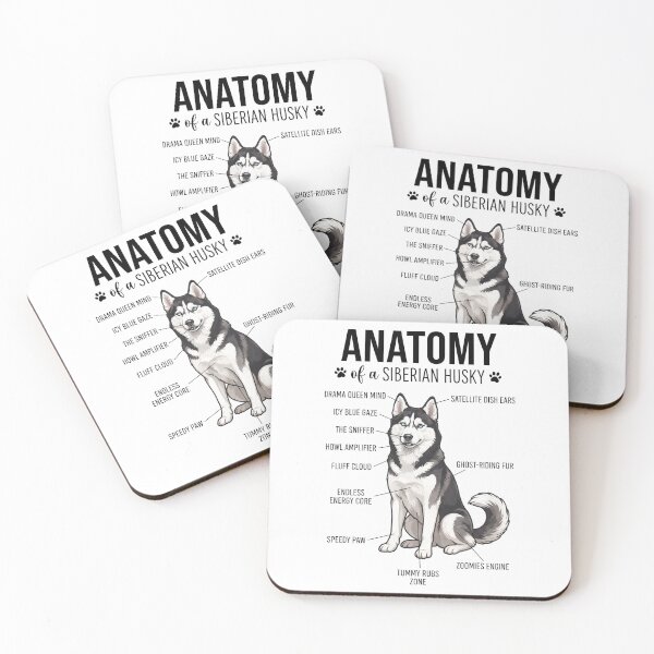 Item preview, Siberian Husky Anatomy Dog Lover designed and sold by dian-rody-crest.