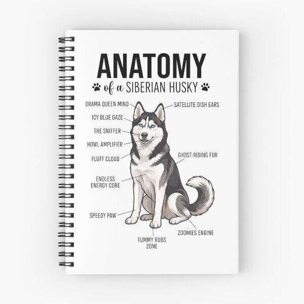 Item preview, Siberian Husky Anatomy Dog Lover designed and sold by dian-rody-crest.