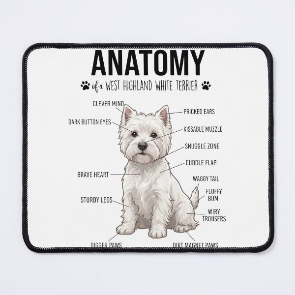 Item preview, West Highland White Terrier Anatomy Dog Lover designed and sold by dian-rody-crest.