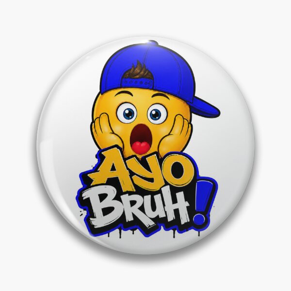 Artikelvorschau, Cooler Ayo Bruh Charakter - Blaue Farbe entworfen und verkauft von AyoBruh Memes.