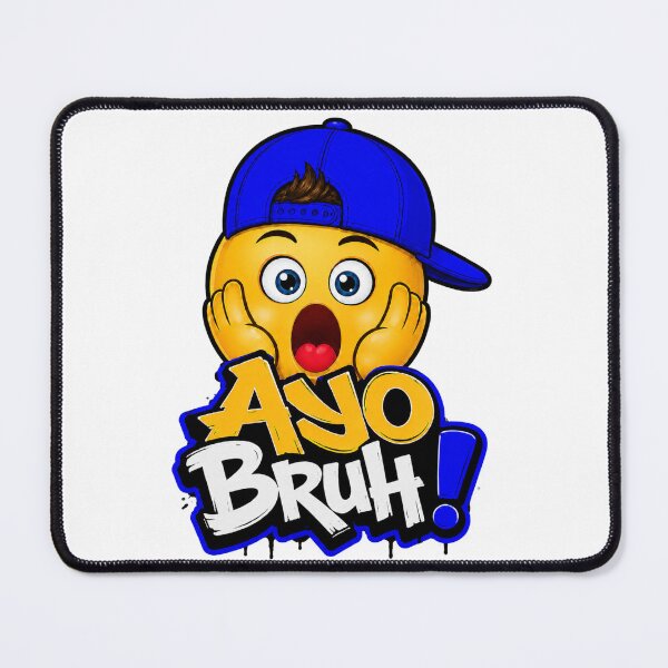 Item preview, Cool Ayo Bruh Character - Blue Color designed and sold by Hello Baddie Shop.