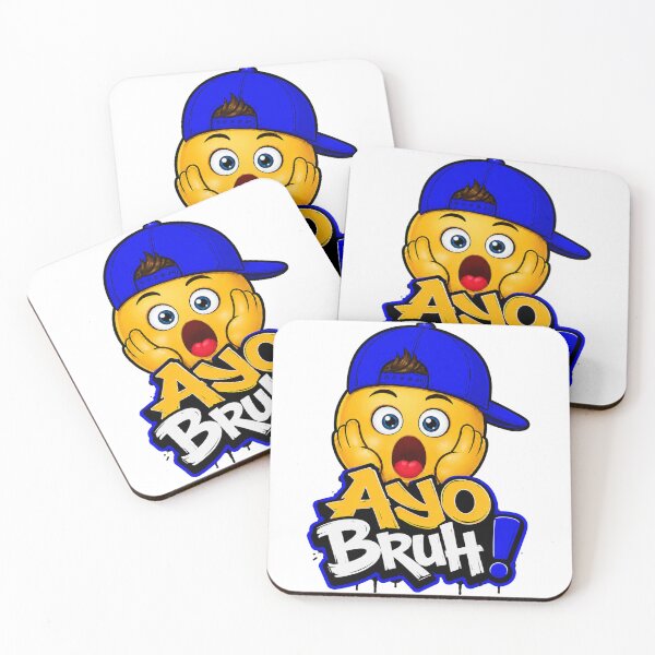 Item preview, Cool Ayo Bruh Character - Blue Color designed and sold by AyoBruh Memes.