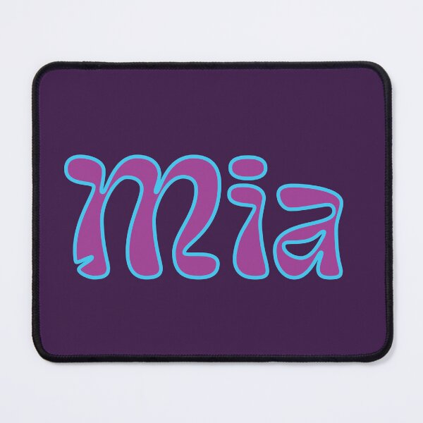 Item preview, Mia Name Retro Design - Purple + Blue designed and sold by aligchi.