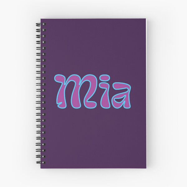 Item preview, Mia Name Retro Design - Purple + Blue designed and sold by aligchi.