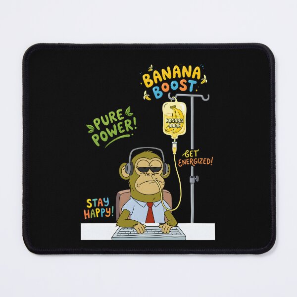 Item preview, Monkey Banana Boost Pure Power Stay Happy designed and sold by KristenSabol.