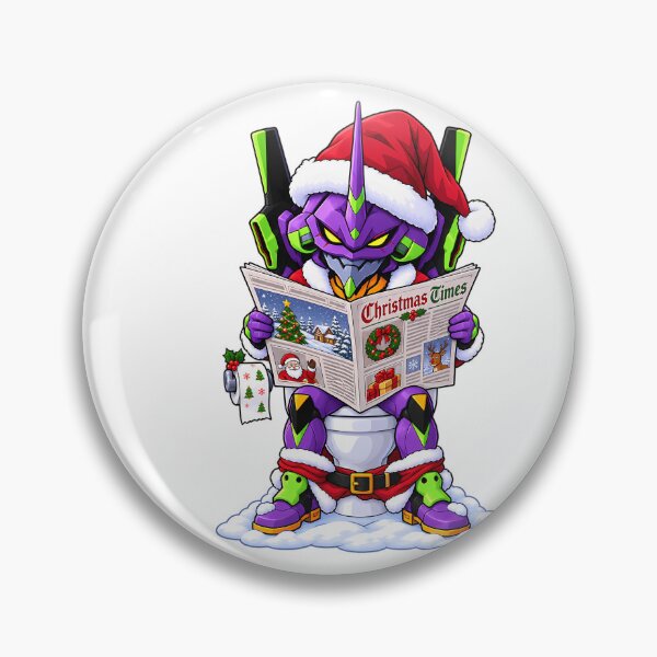 Item preview, Evangelion Unit 01 Neon Genesis Evangelion Christmas Newspaper Humor designed and sold by mildaclairmo.