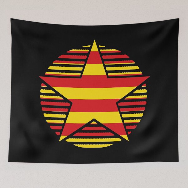 Item preview, Retro Catalonia Flag Star ES-CT designed and sold by shitpostee.