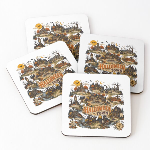 Item preview, Halloween Town Map Spooky Vintage  designed and sold by NicoleBen49806.