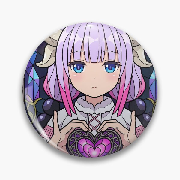 Artikelvorschau, Kanna Kamui Miss Kobayashi Dragon Maid Heart Stained Glass entworfen und verkauft von mildaclairmo.