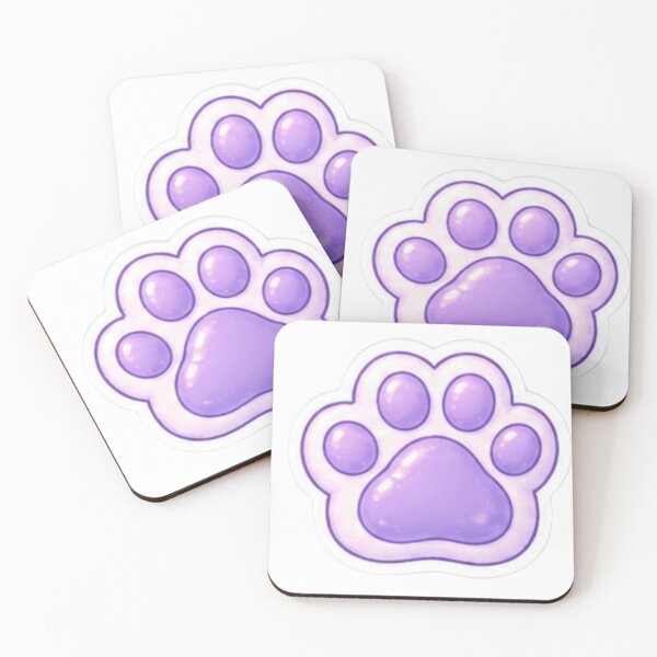 Item preview, Cute Purple Paw Print designed and sold by Kiralemon.
