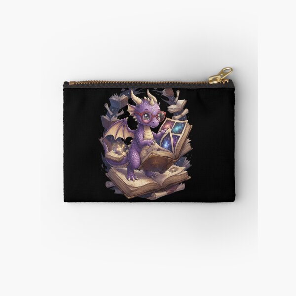 Item preview, Cute Purple Dragon Reading Books Fantasy Book Lover Design designed and sold by Ostericaimusa.