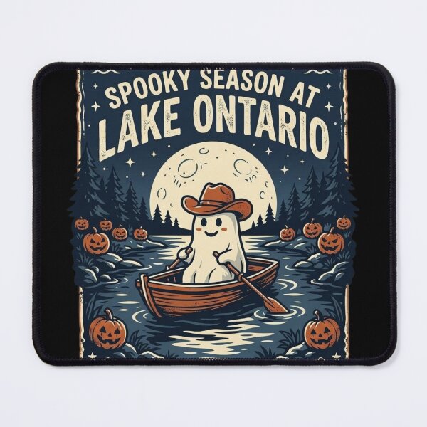 Item preview, Spooky Season At Lake Ontario Sweatshirt - Vintage Halloween Cowboy Ghost Graphic designed and sold by designer-shop.