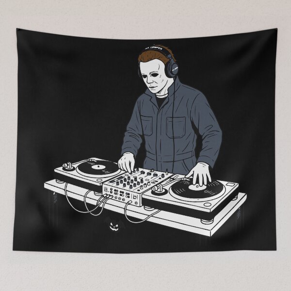 Item preview, Michael Myers DJ Halloween Party designed and sold by Brexmore3.