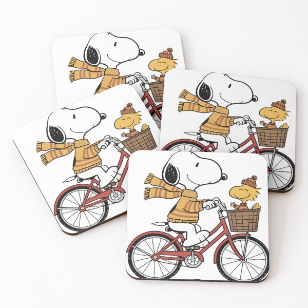 Item preview, Snoopy And Woodstock Cozy Autumn Bike Ride designed and sold by RedZodiac-Brand.