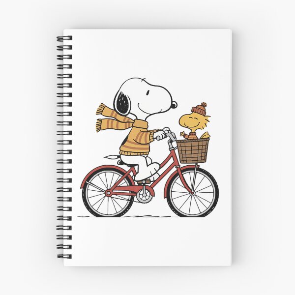 Item preview, Snoopy And Woodstock Cozy Autumn Bike Ride designed and sold by RedZodiac-Brand.