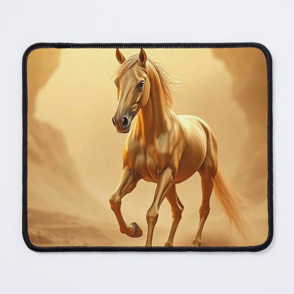 Item preview, Golden Desert Stallion – Majestic Running Horse in Sunlit Canyon designed and sold by MFMart.