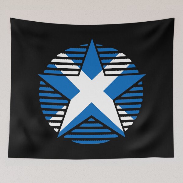 Aperçu de l'œuvre Étoile du drapeau écossais rétro GB-SCT créée et vendue par shitpostee.