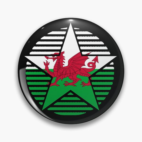 Item preview, Retro Wales Flag Star GB-WLS designed and sold by shitpostee.
