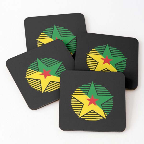 Item preview, Retro French Guiana Flag Star GF designed and sold by shitpostee.