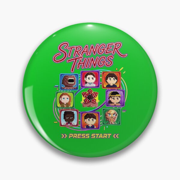 Item preview, Stranger Things Friends Don't Lie Character Grid designed and sold by AlemaArtPrint.
